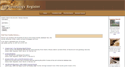 Desktop Screenshot of genealogyregister.com